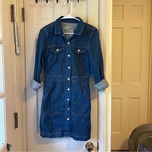 Top Shop Denim Moto Dress